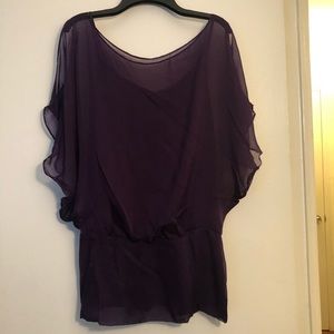 Black Halo purple illusion top - 6